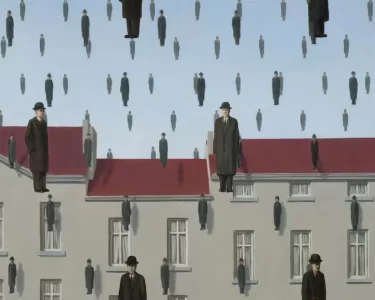 Obra: Golconda / René Magritte / 1953